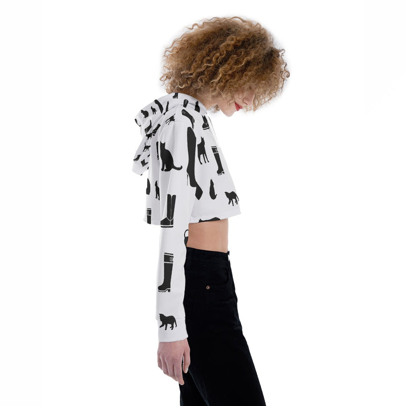 Women's Crop Top Hoodie