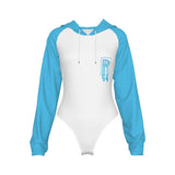 Women's Raglan Sleeve Hooded Bodysuit