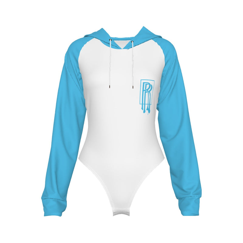 Women's Raglan Sleeve Hooded Bodysuit
