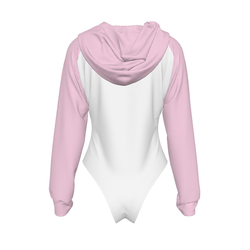 Women's Raglan Sleeve Hooded Bodysuit