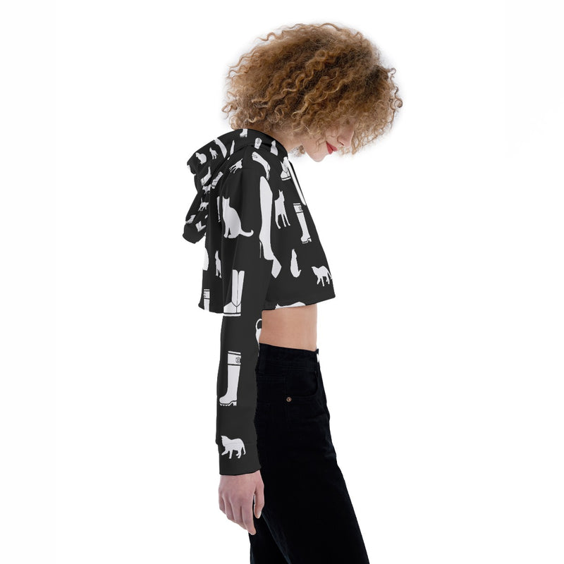 Women's Crop Top Hoodie