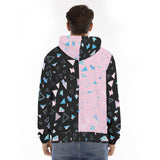 Men's Hoodie With Placket Double Zipper