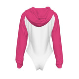 Women's Raglan Sleeve Hooded Bodysuit