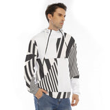 Men's Hoodie With Placket Double Zipper