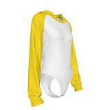 Women's Raglan Sleeve Hooded Bodysuit
