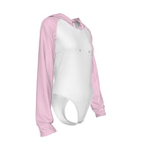 Women's Raglan Sleeve Hooded Bodysuit