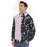 Men's Hoodie With Placket Double Zipper