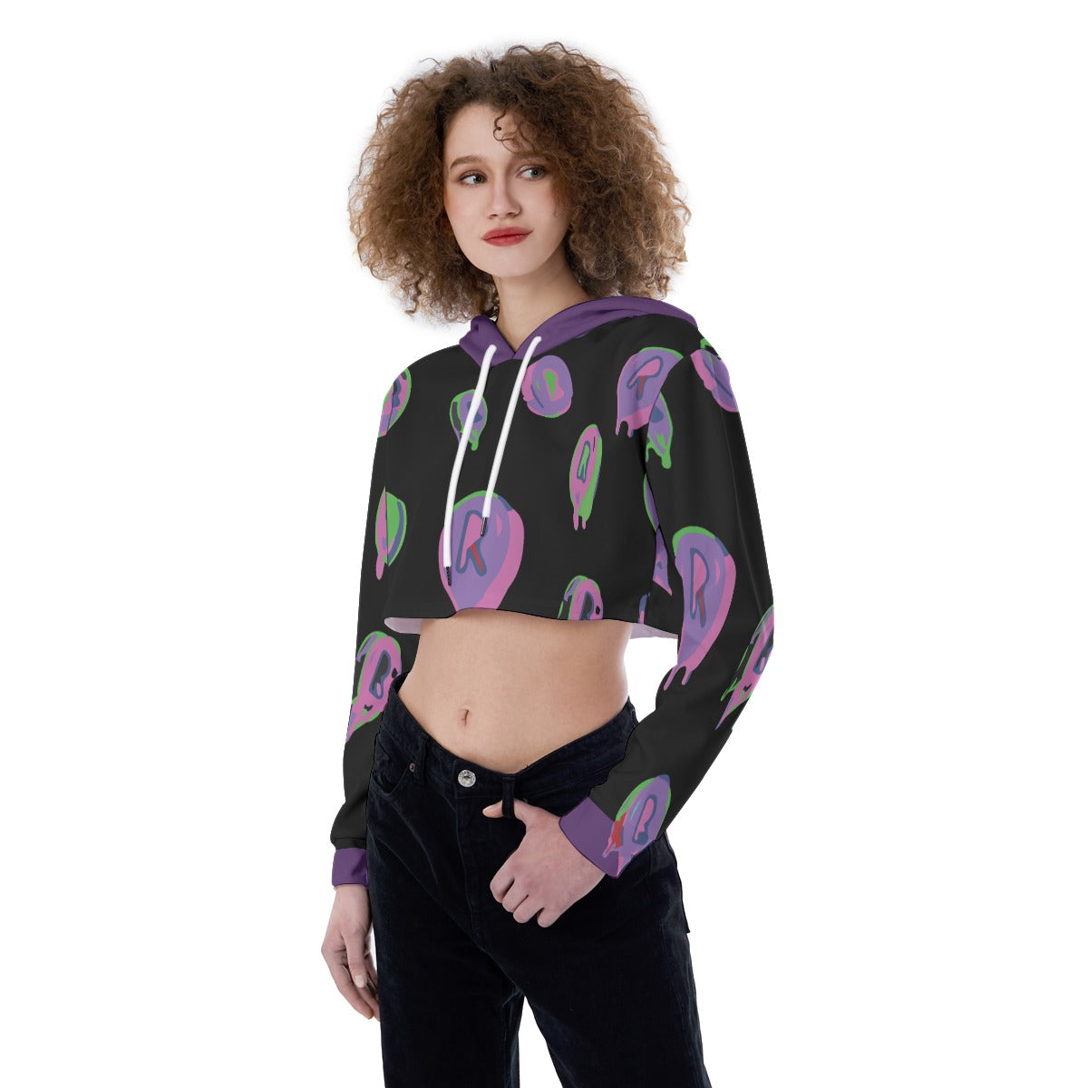 Women's Crop Top Hoodie