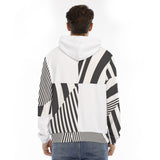 Men's Hoodie With Placket Double Zipper